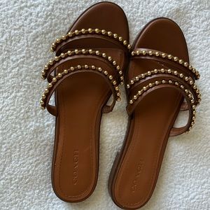 Coach Isla Beaded Slide Sandals - Women’s Size 11